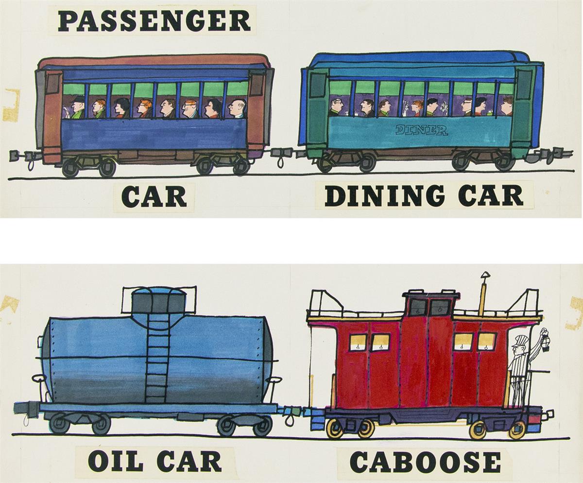 ART SEIDEN. The Cub Book of Trains. [CHILDRENS / RAILROAD]